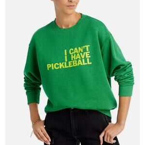 $138 Rally Club Unisex Archie Pickleball Crewneck Sweatshirt, Green, XL